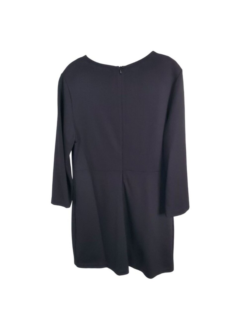 Everlane Size 14 Dress Ponte Knit The Long Sleeve Shift Minimalist Capsule Black - Picture 4 of 10